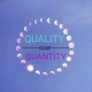 Quality over Quantity jewelry ๐